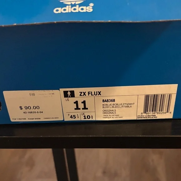 Adidas ZX Flux Royal Blue Shoes - Picture 2 of 9